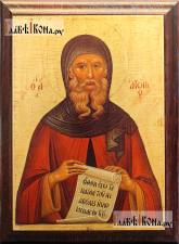 Антоний Великий, икона на металле, подарочная