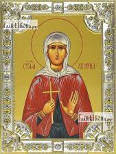 Христина (Кристина) Тирская, икона в посеребренной рамке, большая Христина (Кристина) Тирская, икона в посеребренной ризе, 18х24 см.