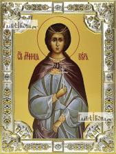 Вера Римская, икона в посеребренной ризе, 18х24 см.