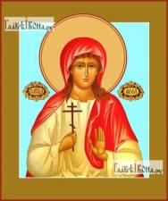 Алла Готфская, икона на дереве печатная