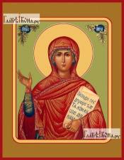 Анна Пророчица, мать пророка Самуила, печатная икона Анна Пророчица, мать пророка Самуила, икона печатная на дереве