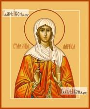 Лариса Готфская, печатная икона Лариса Готфская, икона на дереве печатная