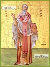 Ириней Лионский, печатная икона Ириней Лионский, печатная на дереве икона