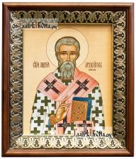 Андрей Критский, икона на холсте в киоте-рамке
