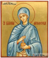 Иоанна Мироносица, рукописная икона с золочением Иоанна Мироносица, рукописная икона, артикул 6187