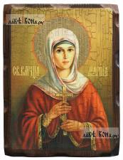 Марина (Маргарита) Антиохийская - икона состаренная 18х24 см