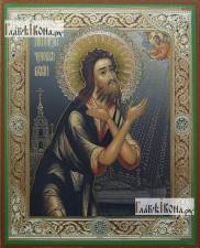 Алексий, человек Божий полубоком, икона литография