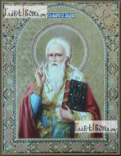 Печатная икона Амвросия Медиоланского