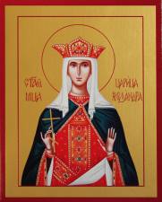 Александра царица икона, икона печатная на доске
