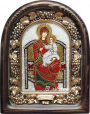 Икона Всецарица из бисера Икона Всецарица бисером