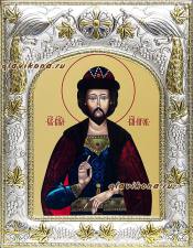 Игорь Черниговский, икона в окладе, с киотом Игорь Черниговский, икона в ризе, артикул 41420