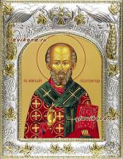 Николай Чудотворец святитель, икона в ризе, артикул 41728