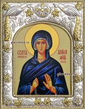Ангелина Сербская, икона в окладе, с киотом Ангелина Сербская, икона в ризе артикул 41066