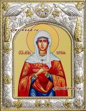 Татиана Римская, икона в окладе, с киотом Татиана Римская, икона в ризе артикул 41598
