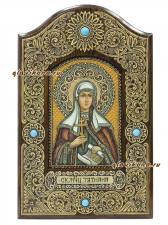 Татиана (Татьяна), икона из бересты Икона Татьяны сделанная из бересты