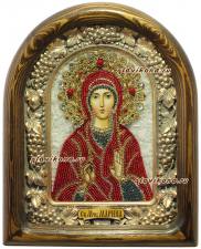 Марина Антиохийская, дивеевская икона из бисера Марина Антиохийская, икона