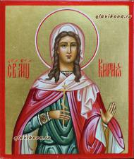 Кириакия, Кирия, Палестинская, рукописная икона Святая Кириакия, рукописная икона артикул 6192