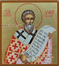 Арсений Сербский, рукописная икона Арсений Сербский, икоан артикул 6126