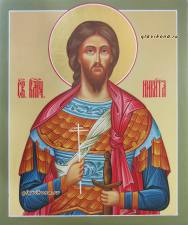 Никита Готфский, воин, писаная икона артикул 6225