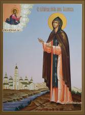 Анна Кашинская, рукописная икона с сюжетом Анна Кашинская, писанная икона артикул 6234