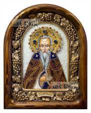 Никита Исповедник, дивеевская икона из бисера Никита Исповедник, дивеевская икона из бисера