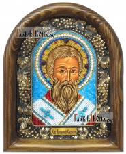 Арсений Сербский, дивеевская икона из бисера Арсений Сербский, дивеевская икона из бисера