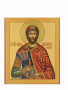 Александр Невский с мечом и щитом, рукописная икона